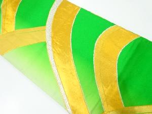 アンティーク　抽象模様織出し暈し袋帯（材料）